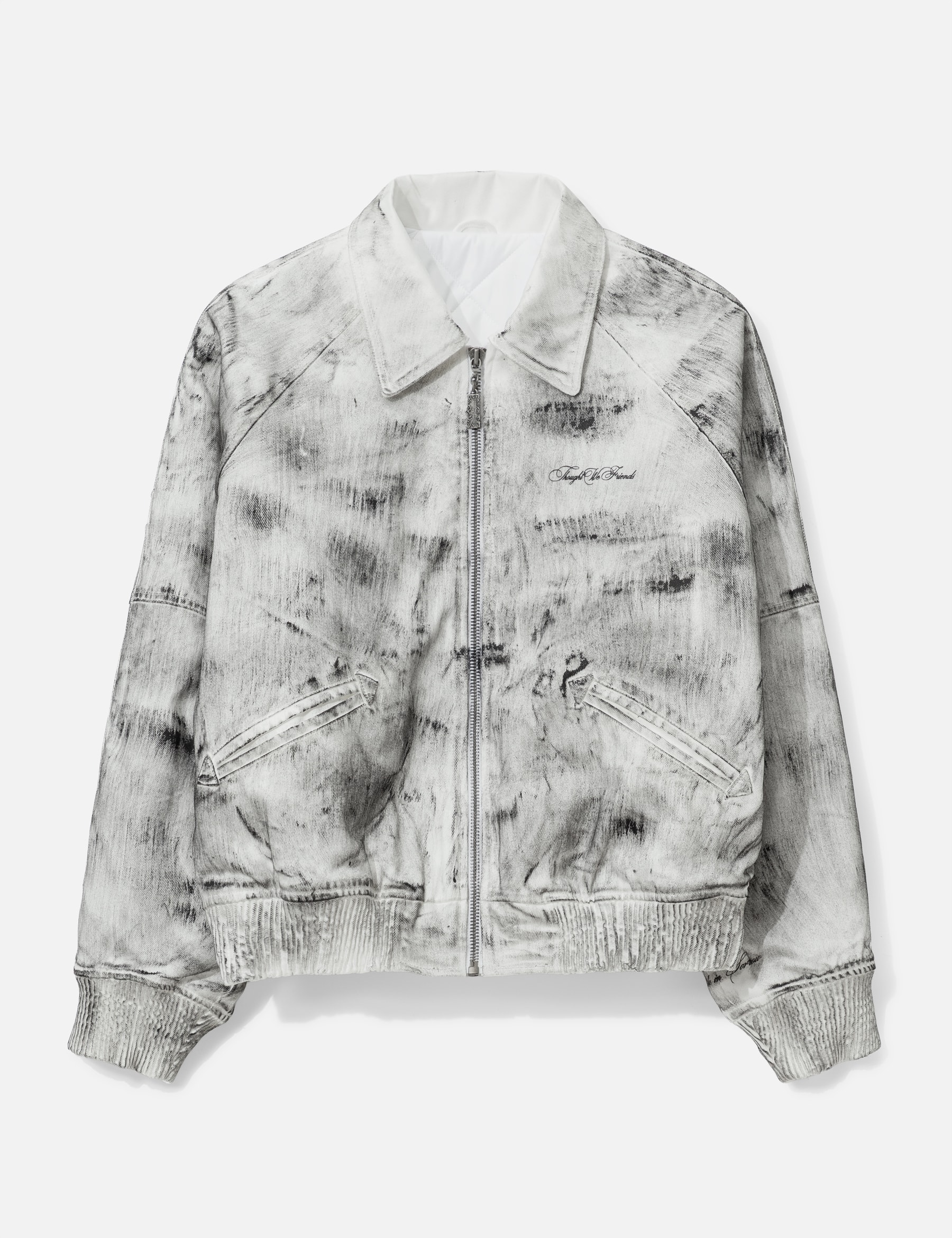 Bane Waxed Denim Varsity Jacket view 16