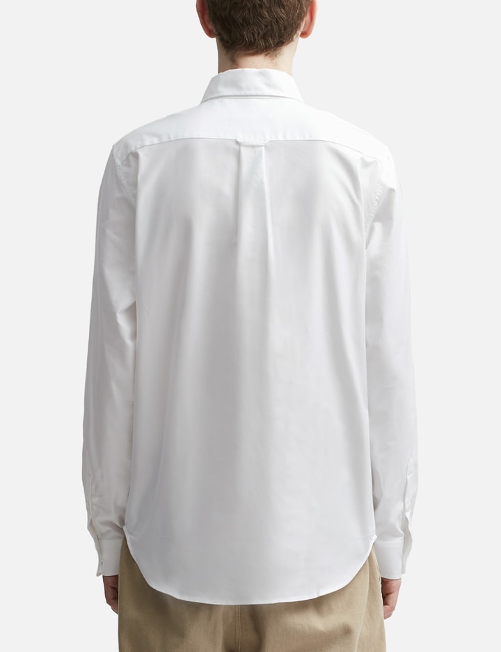Shop Maison Kitsuné Button Down Classic Shirt In White
