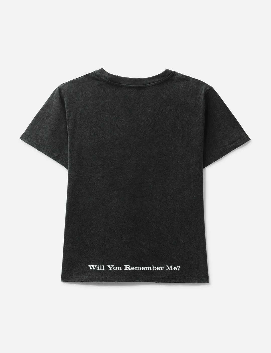 "Caspian" Ghost Fitted T-Shirt In Washed Black view 9