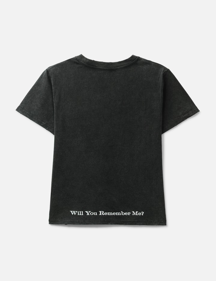 "Caspian" Ghost Fitted T-Shirt In Washed Black