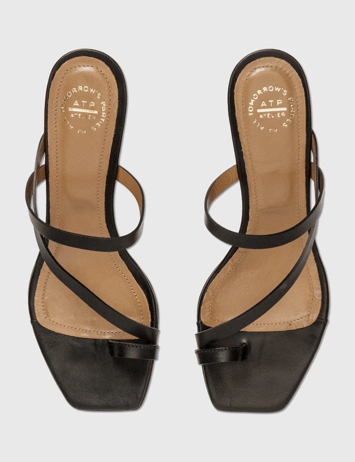 Cremona Black Heeled Sandals Placeholder Image