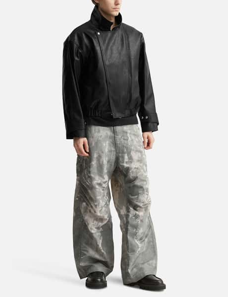 Faux Leather Bomber Jacket view 19