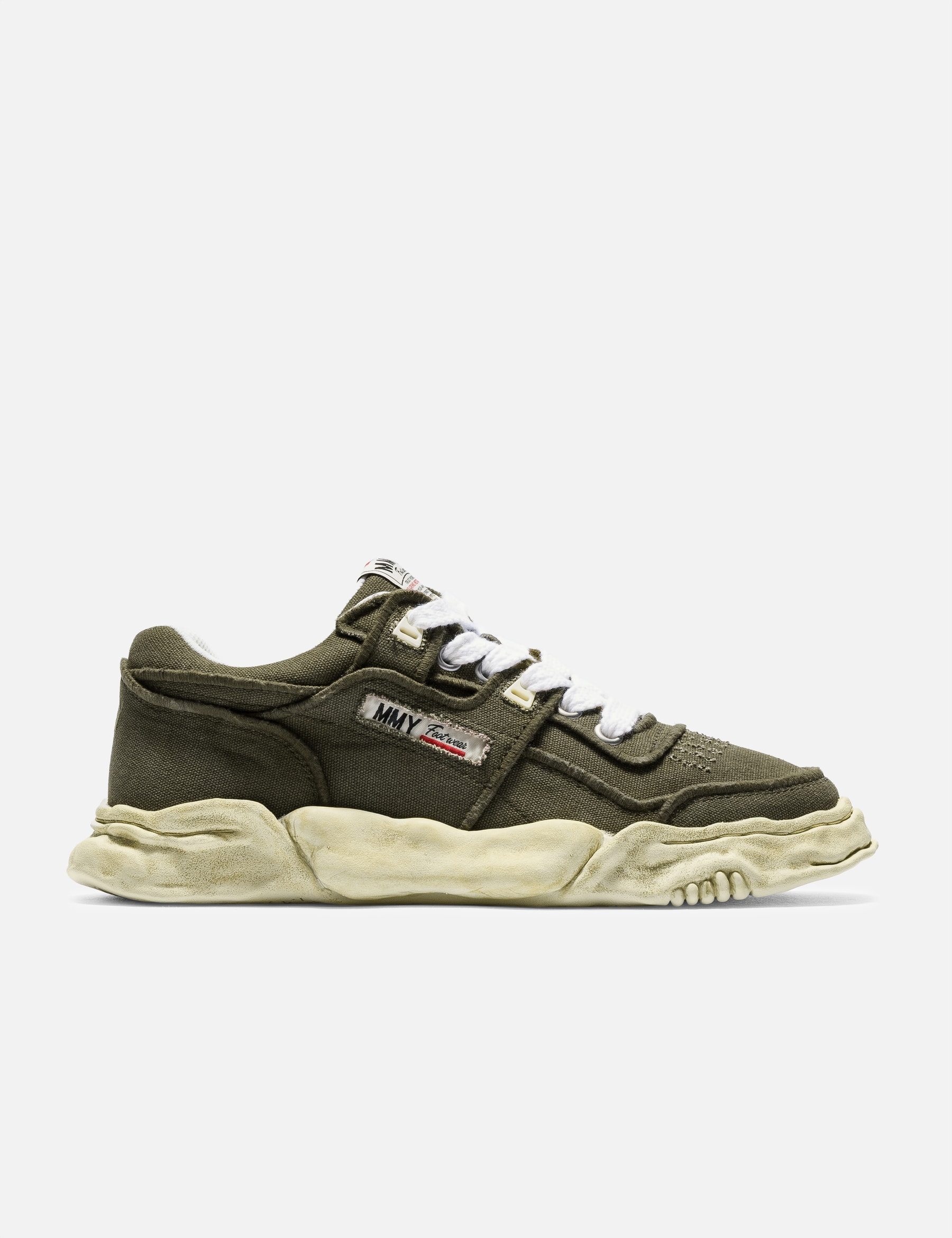 "PARKER" Original Sole Vintage Effect Embroidered Canvas Low-Top Sneaker view 13
