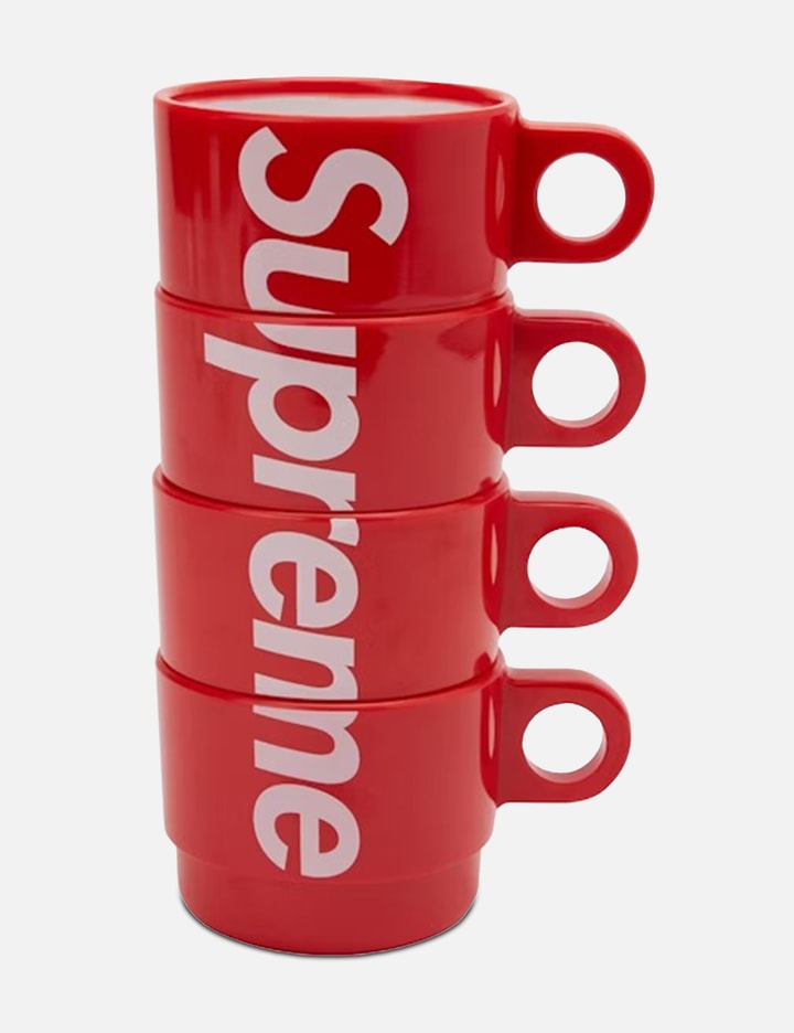 Supreme Stacking Cups in Red (Set of 4) Placeholder Image