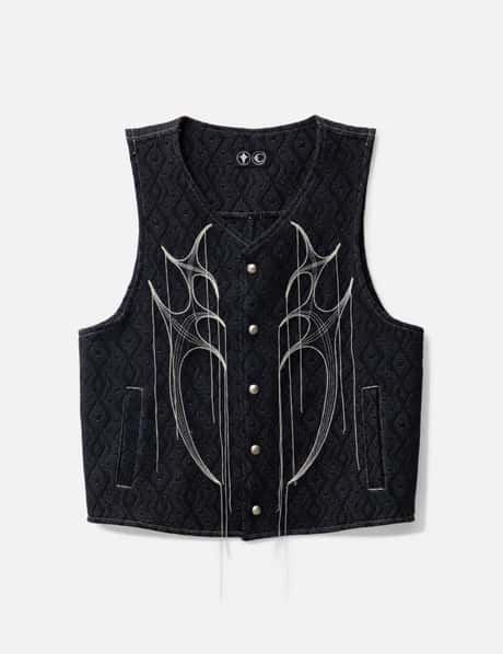 THUG CLUB Tribal Tree Quilted Vest