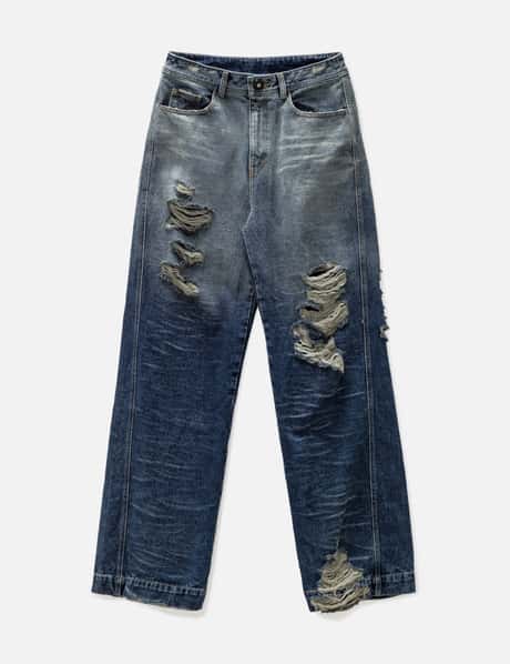 Amiri Jeans With Decorative Chains in Blue for Men