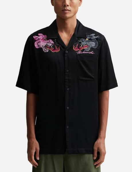 DUAL PANTHERS CAMP COLLAR SHIRT view 10