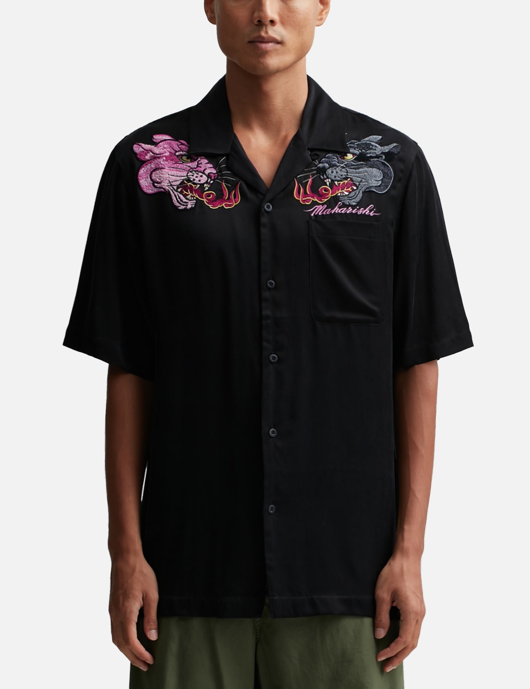 DUAL PANTHERS CAMP COLLAR SHIRT view 18