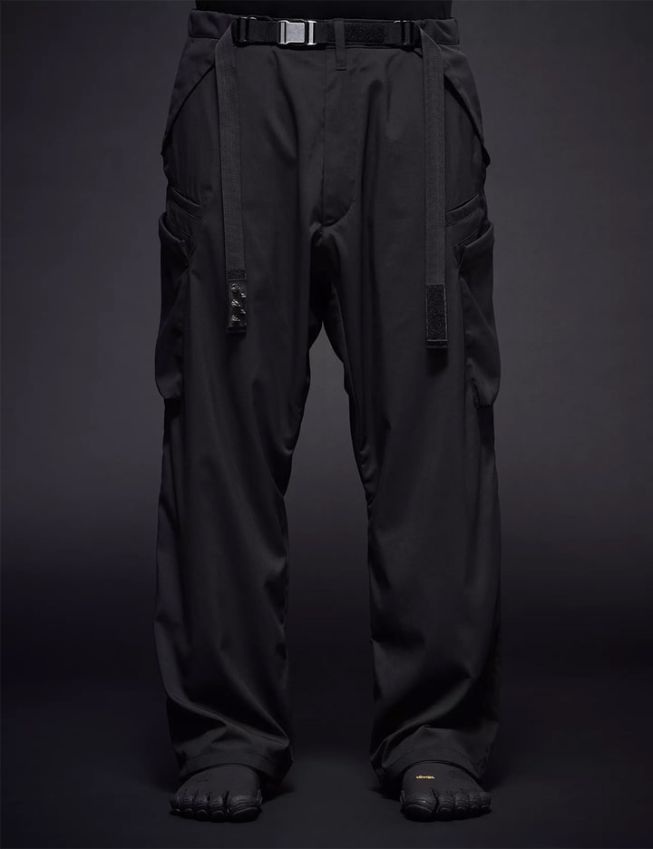 Acronym Nylon Stretch Cargo Trouser In Black