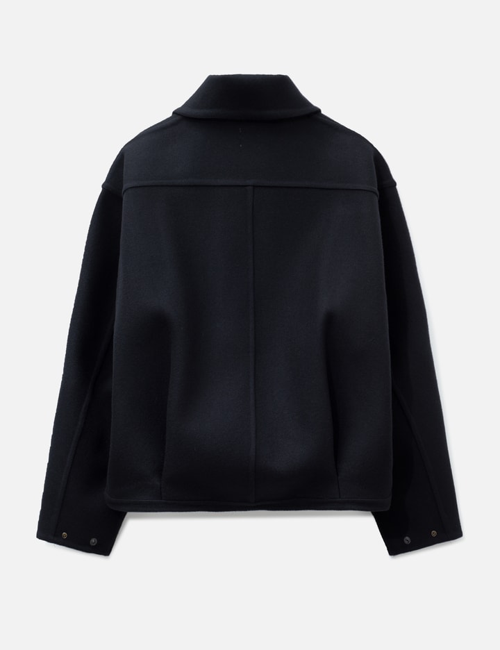 Yoke Wool Cashmere Balloon Silhouette Blouson