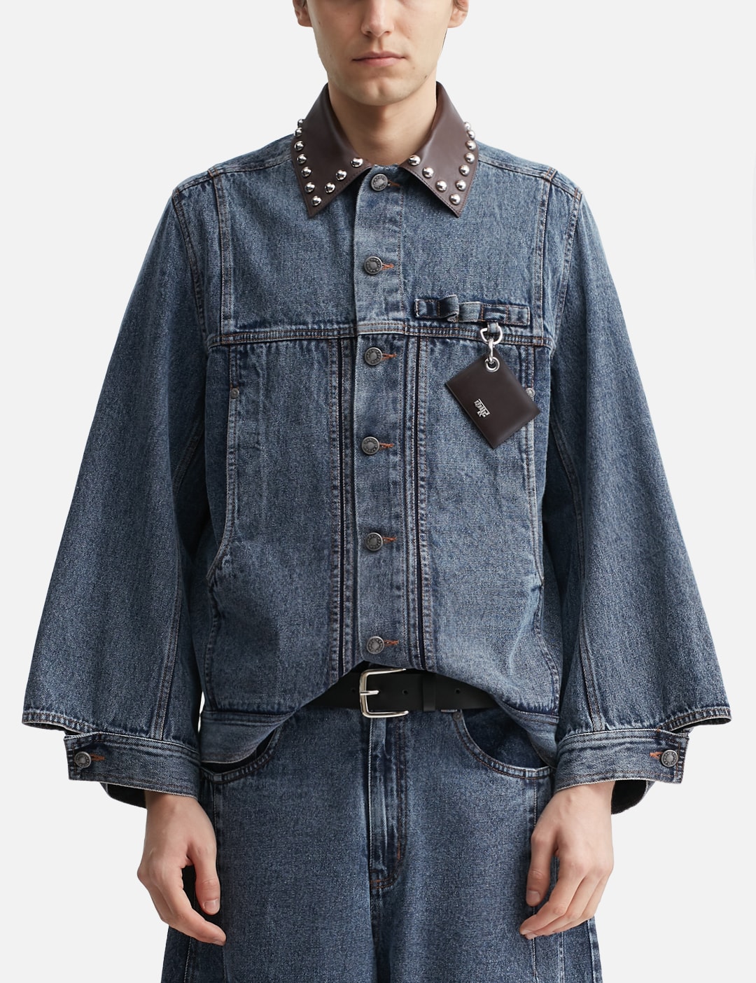 Mix Media Denim Jacket view 11