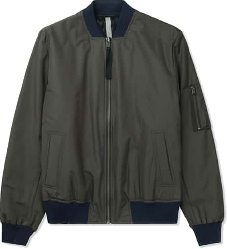 SILENT DAMIR DOMA - Charcoal Jiolas Bomber Jacket | HBX - ハイプ 