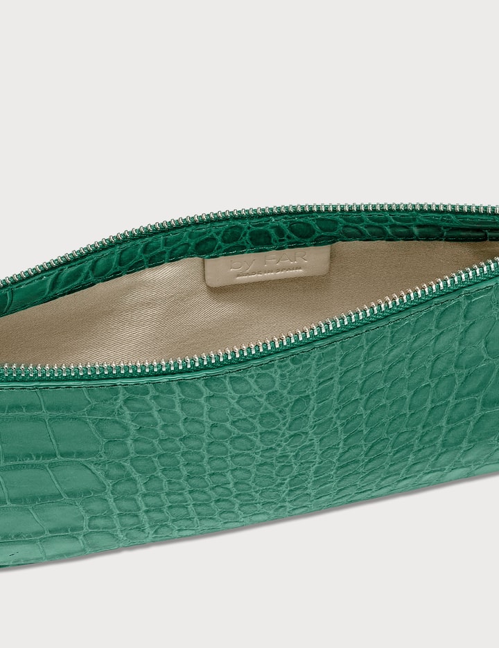 Rachel Emerald Green Eme Croco Embossed Leather Bag Placeholder Image