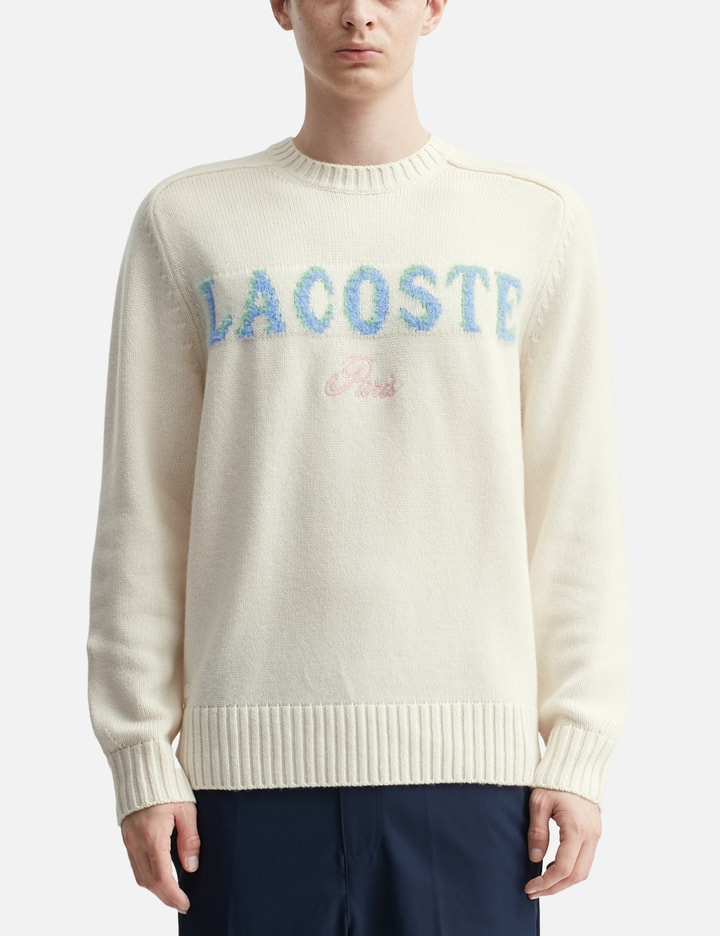 Intarsia Branded Wool Sweater Placeholder Image