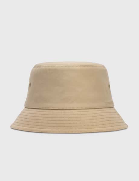 Burberry Embroidered Logo Cotton Bucket Hat