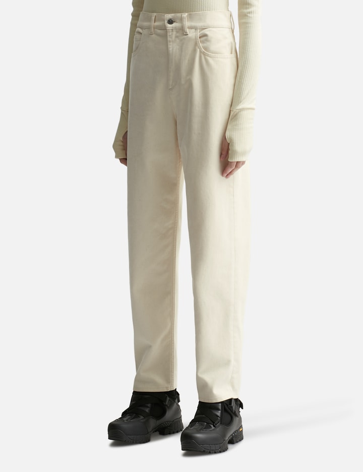 Moncler Cropped Jeans In White