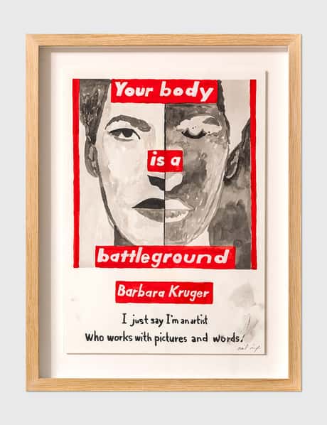 Naijel Graph Naijel Graph Barbara Kruger art piece with frame