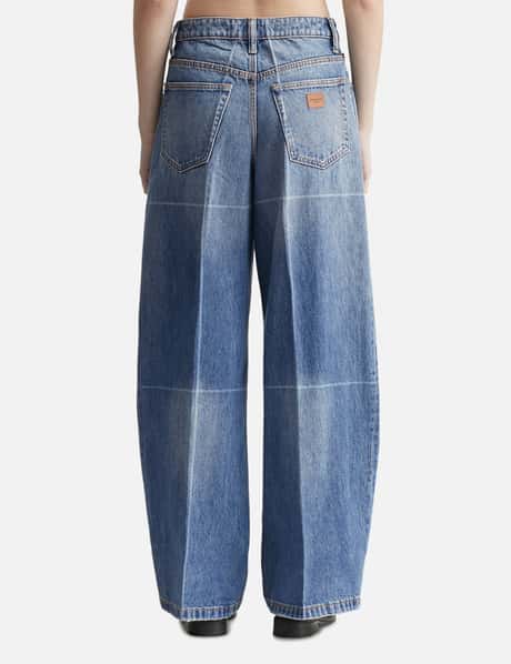 Foldline Wide Straight-Leg Jean view 9