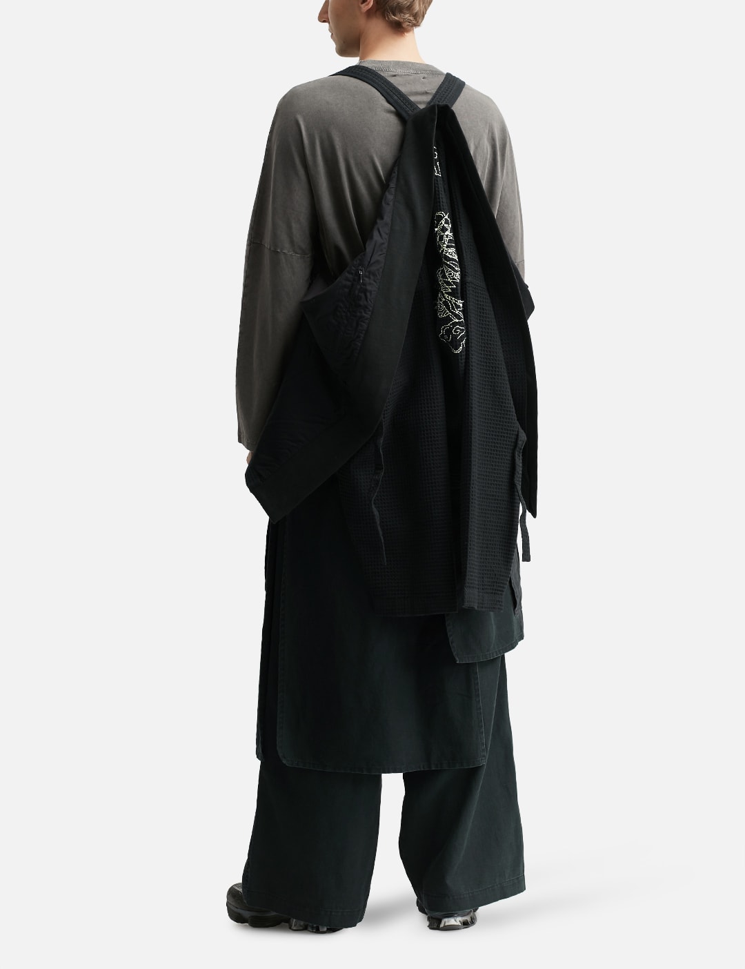 Embroidered Waffle Kimono Overshirt view 20