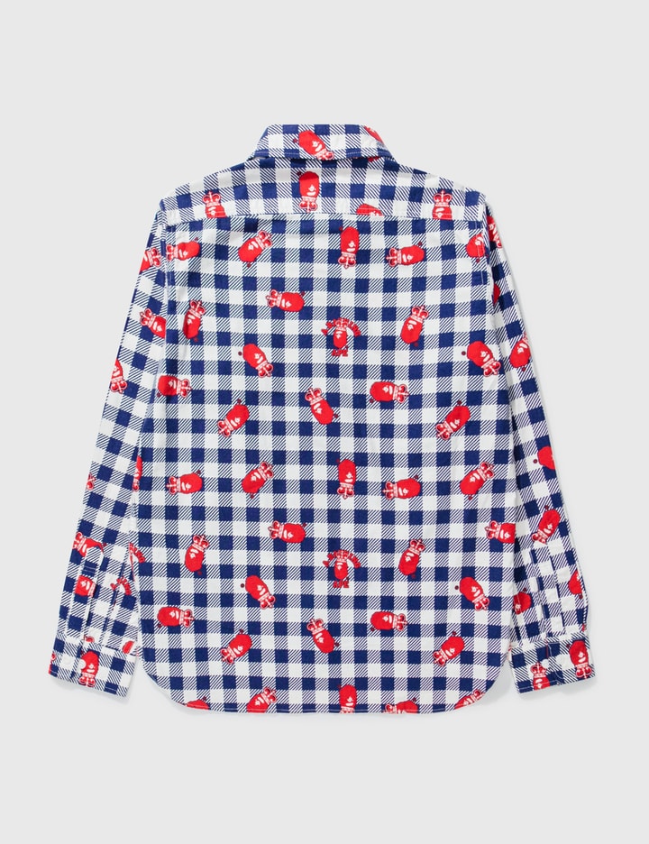 red white and blue bape shirt