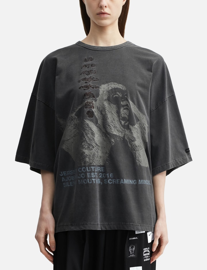 AJOBYAJO Soundless Wailing Wide T-Shirt