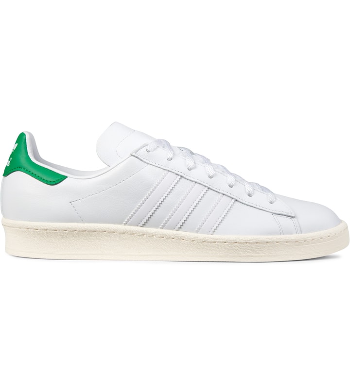 adidas Originals - Adidas Originals X NIGO White/Green/Cream White Campus 80s Shoes | HBX adidas Originals - Adidas Originals X NIGO White/Green/Cream White Campus 80s Shoes | HBX