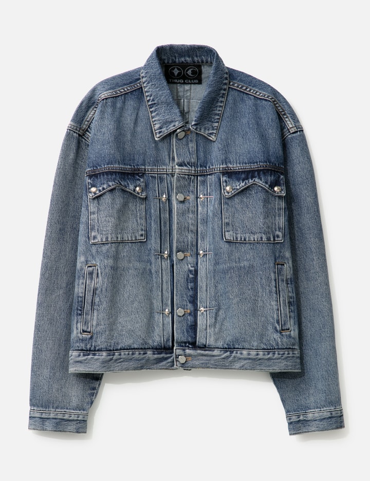 Trucker Jacket with Gathered Back Placeholder Image