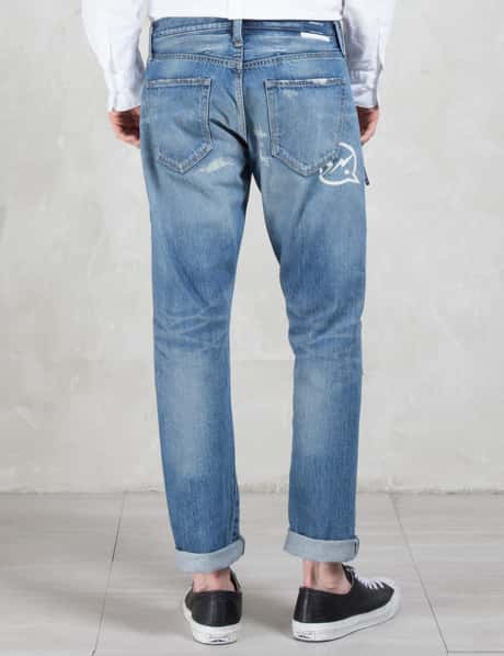 Denim By Vanquish & Fragment - Five Years Wash Wide Straight Denim  