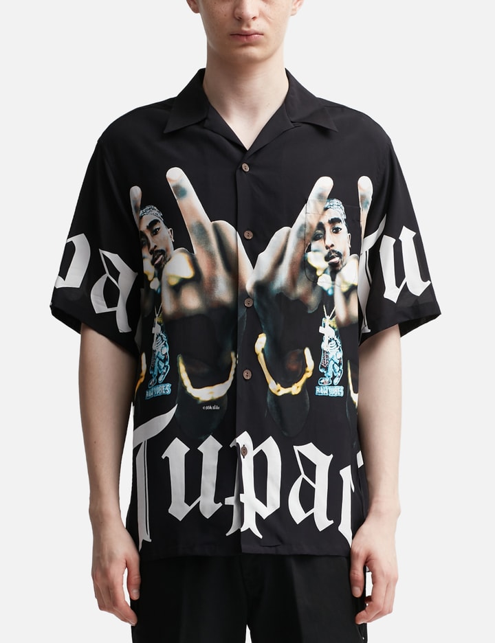 WACKO MARIA/GUILTY PARTIES TUPAC S/S HAWAIIAN SHIRT WHITE