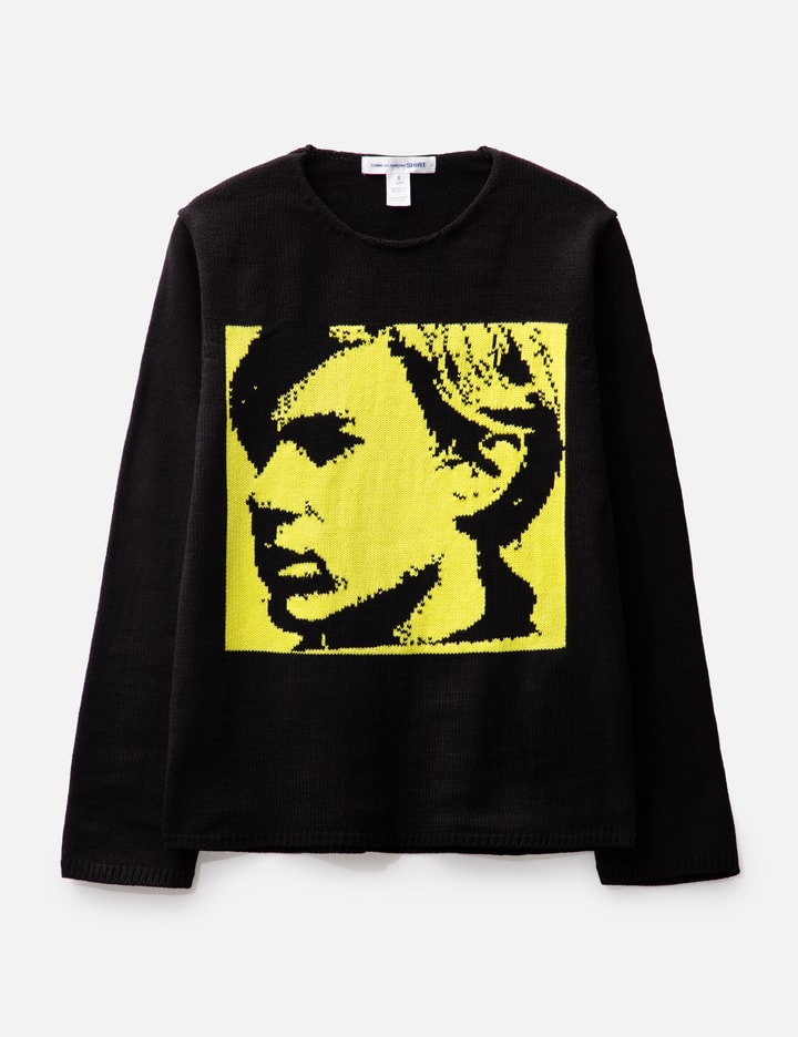 Cdg Shirt Andy Warhol Sweater In Black