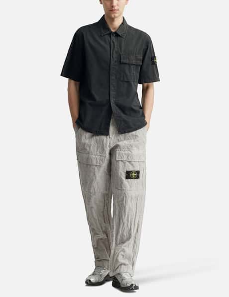 Brushed Organic Cotton Canvas 'Old' Effect Shirt view 14
