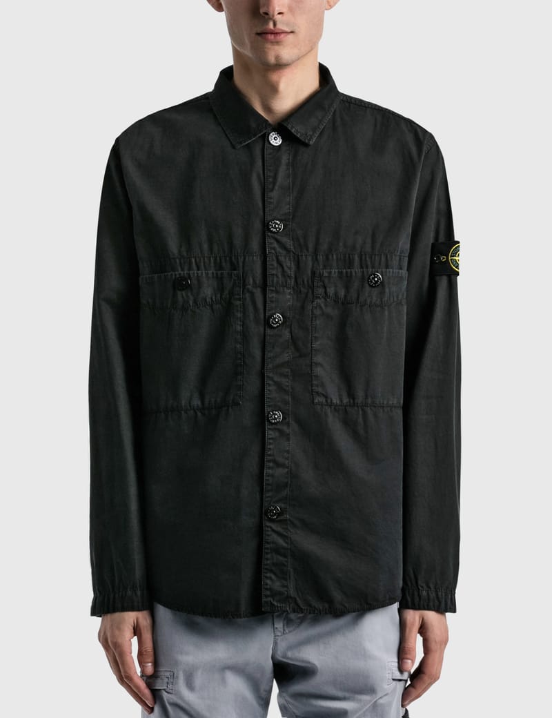 stone island button up