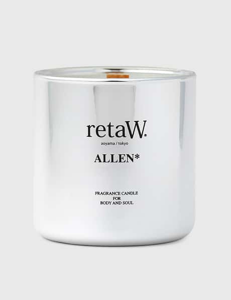 retaW ALLEN* Metallic Silver Fragrance Candle