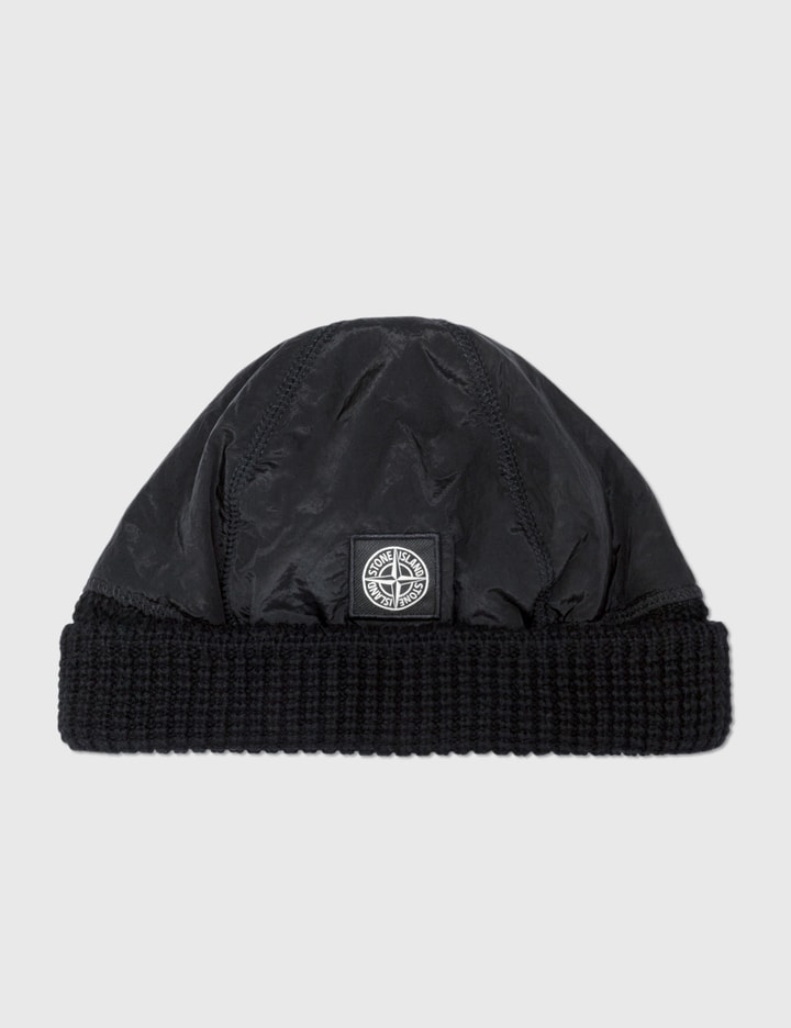 Mens black stone island beanie Clearance