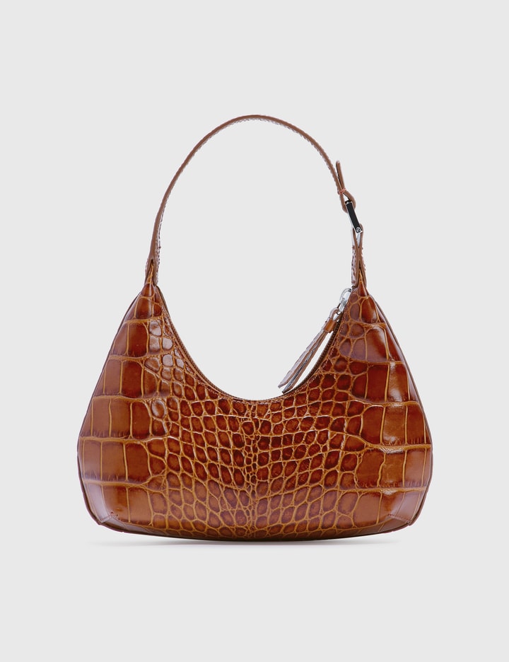 Baby Amber Tan Croco Embossed Leather Placeholder Image