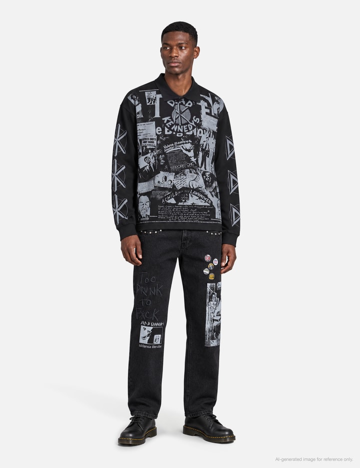 プレジャーズ Poster Long Sleeve Polo
