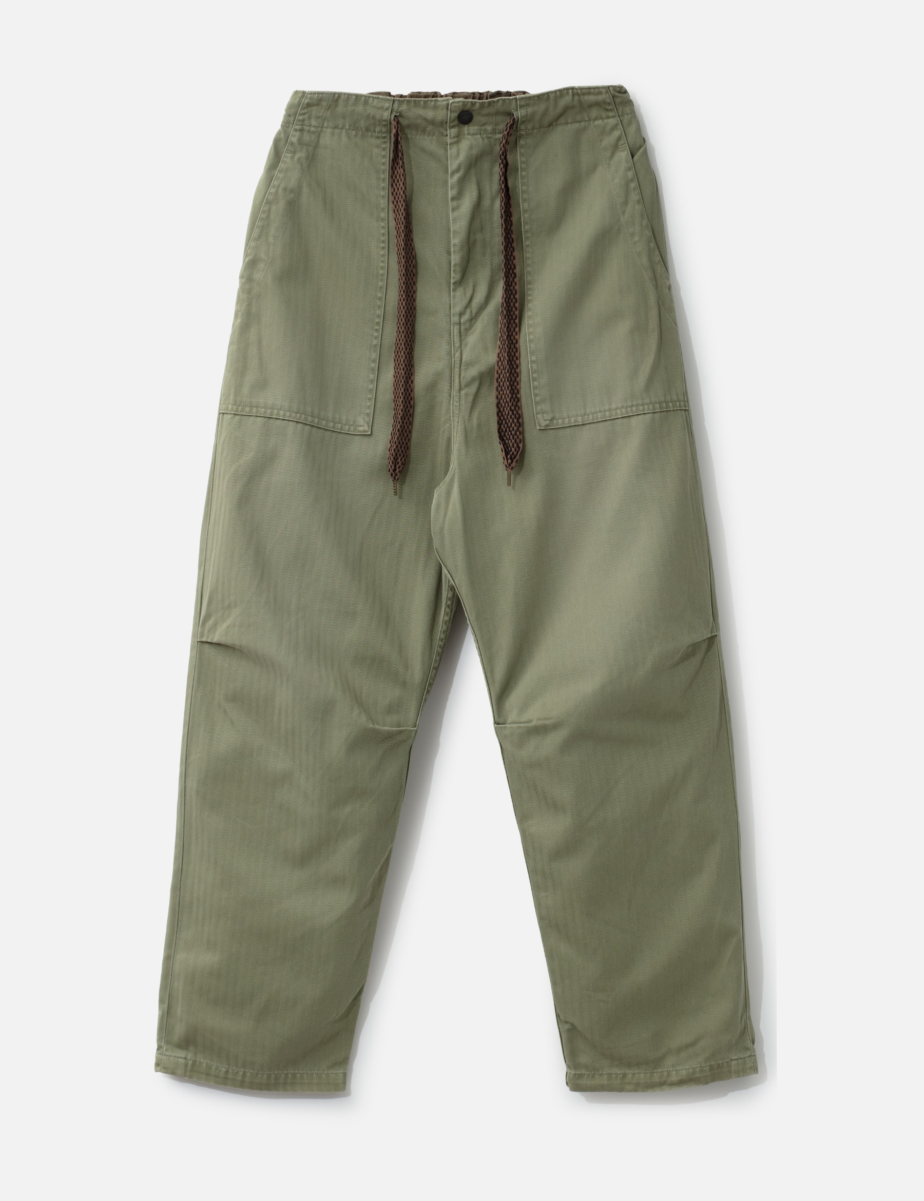 Olive Herringbone Easy Baker Pants view 7