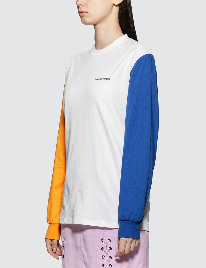 Color Block Long Sleeve T-shirt Placeholder Image