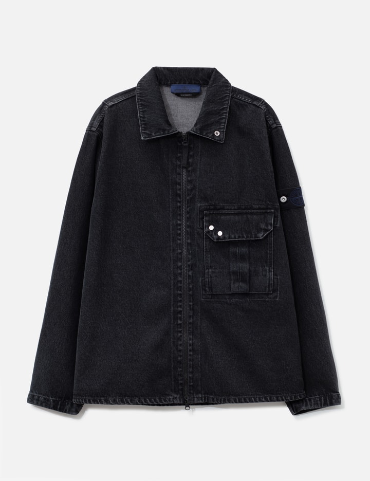 Stone Island Washed Denim Comfort-Fit Overshirt