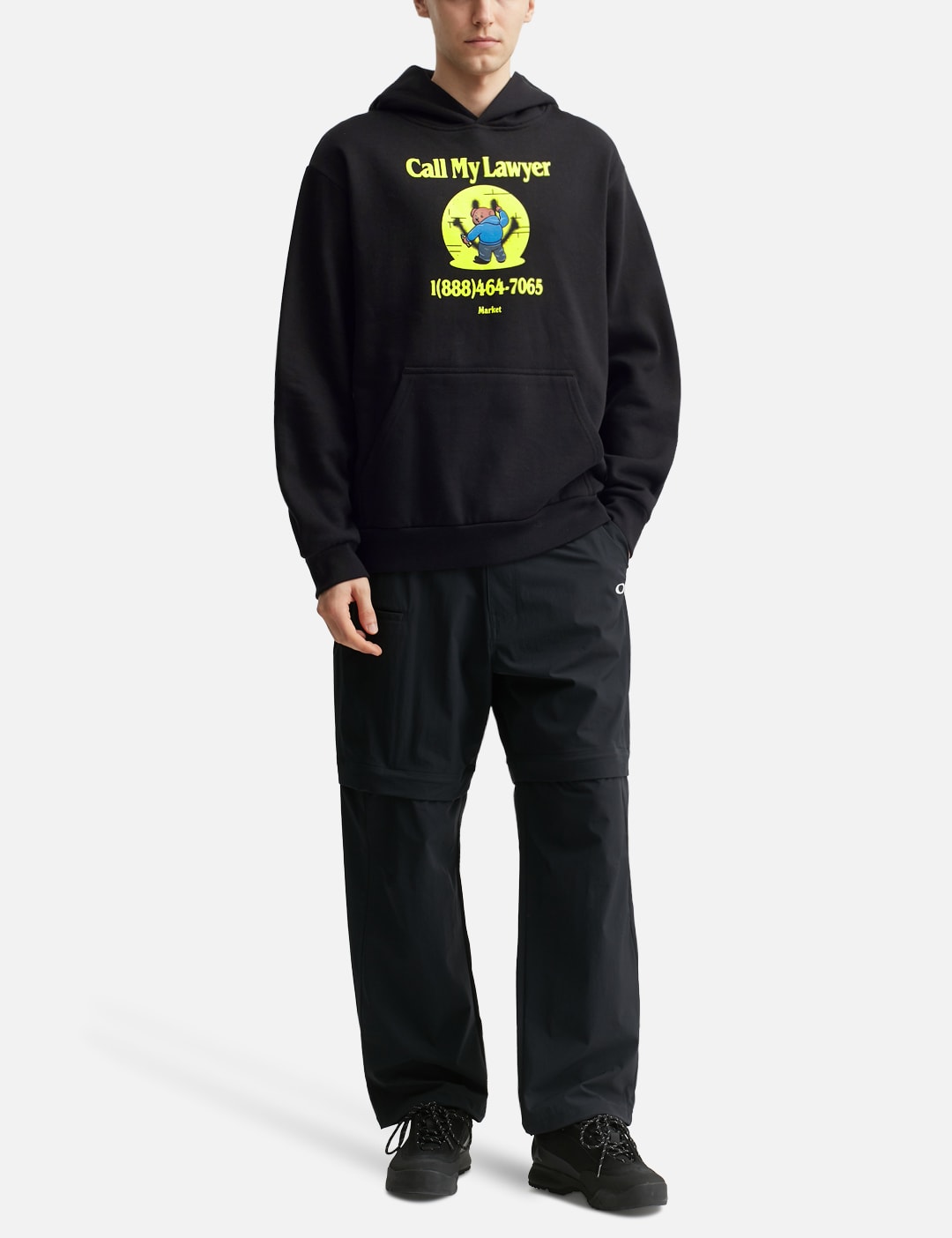 X Smiley Call My Lawyer Bear Hoodie view 15