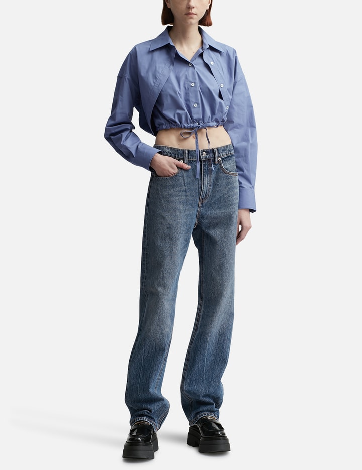 Double Layered Cropped Shirt Placeholder Image