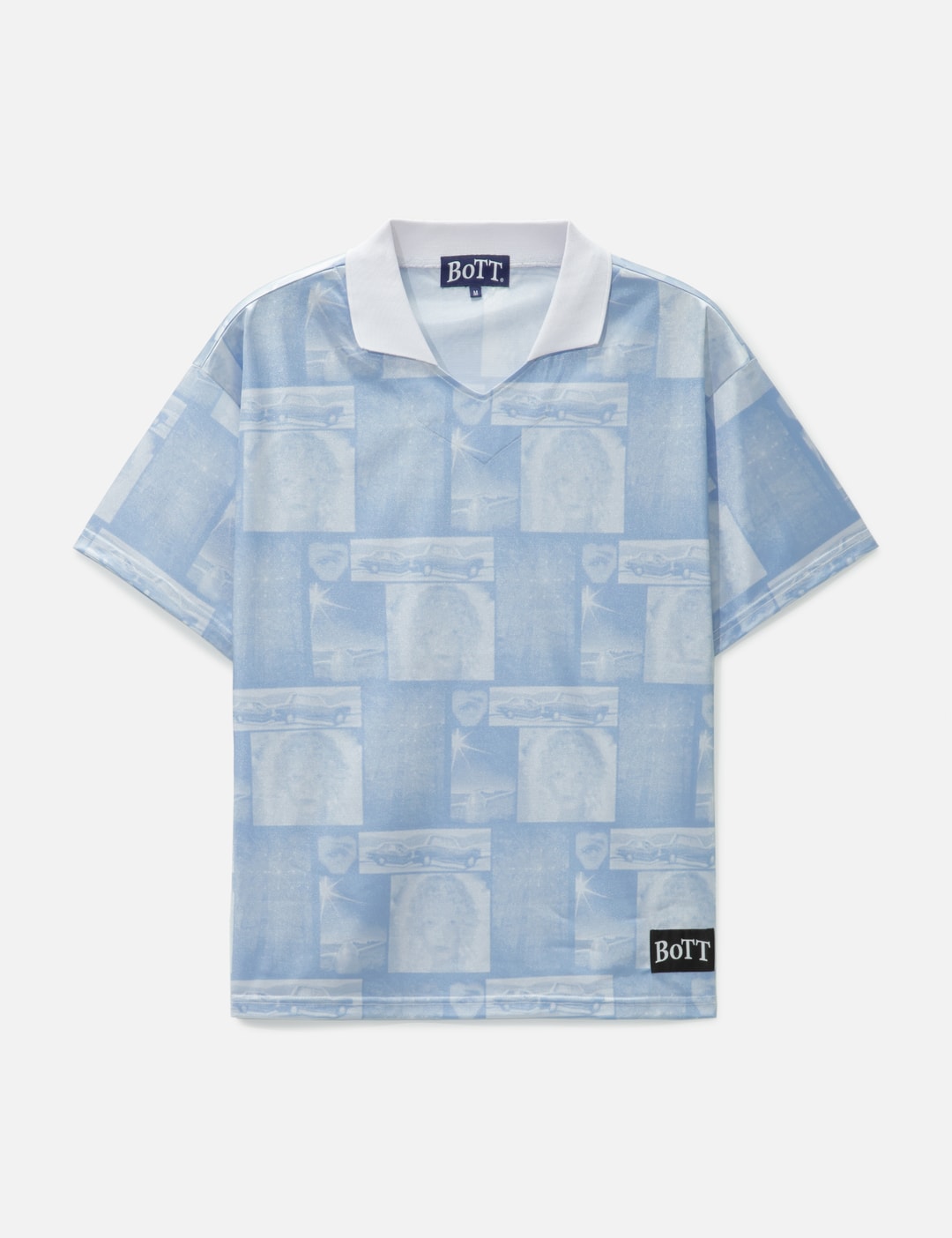BoTT - Checkerboard Velour Polo Shirt | HBX - Globally Curated 