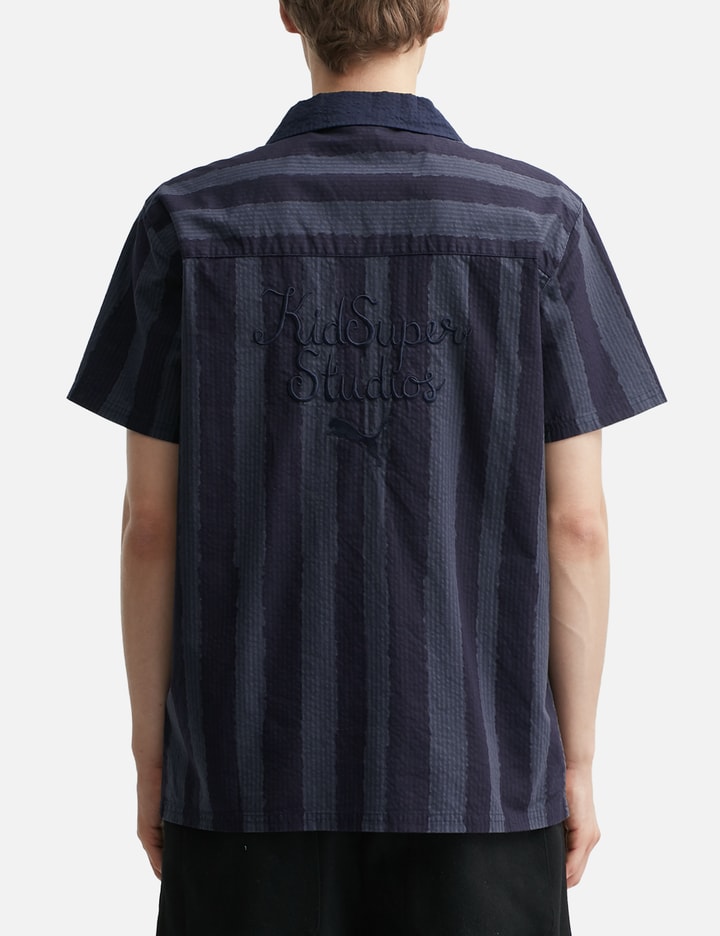 Puma X Kidsuper Stripe Cotton Seersucker Camp Shirt