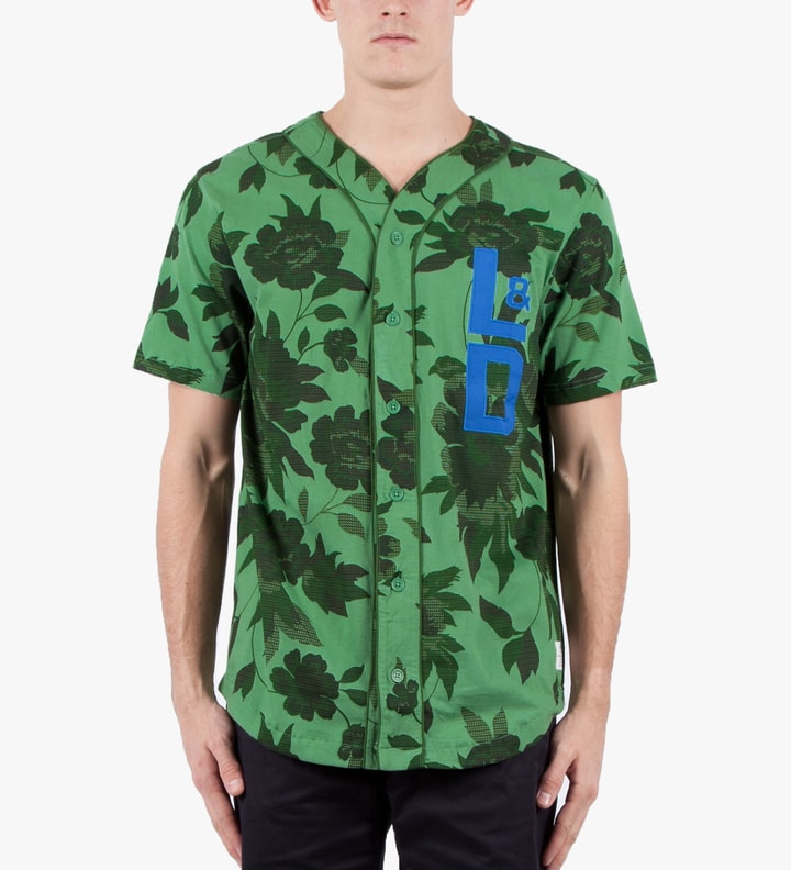 Green Upper West Baseball Jersey Placeholder Image