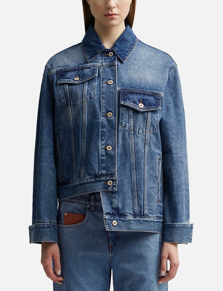 Shop Loewe Deconstructed Jacket In Blue