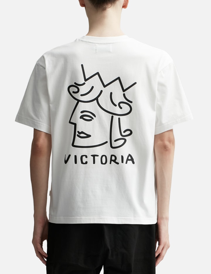 Shop Victoria Core Queenhead Logo T-shirt In White