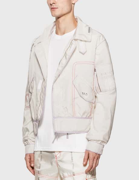 KANGHYUK - Readymade Airbag Silkscreen Bomber Jacket | HBX 
