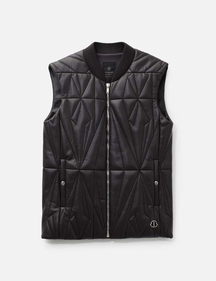 Moncler + Rick Owens Geocamo Flight Nappa Leather Gilet Placeholder Image