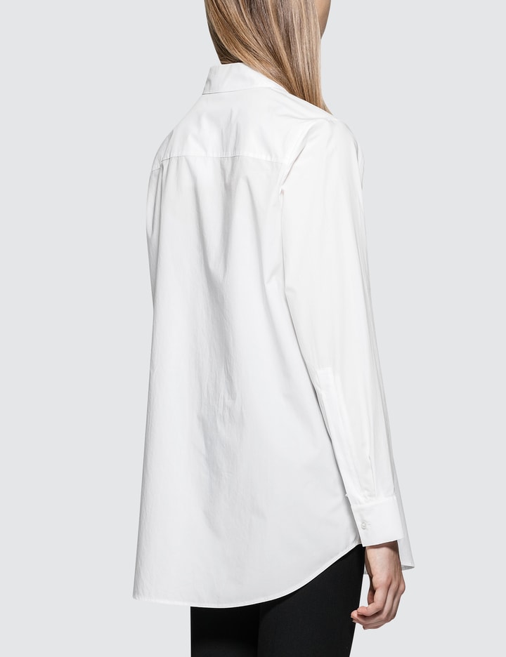 Cotton Poplin L/S Collarshirt With Zip Details Placeholder Image