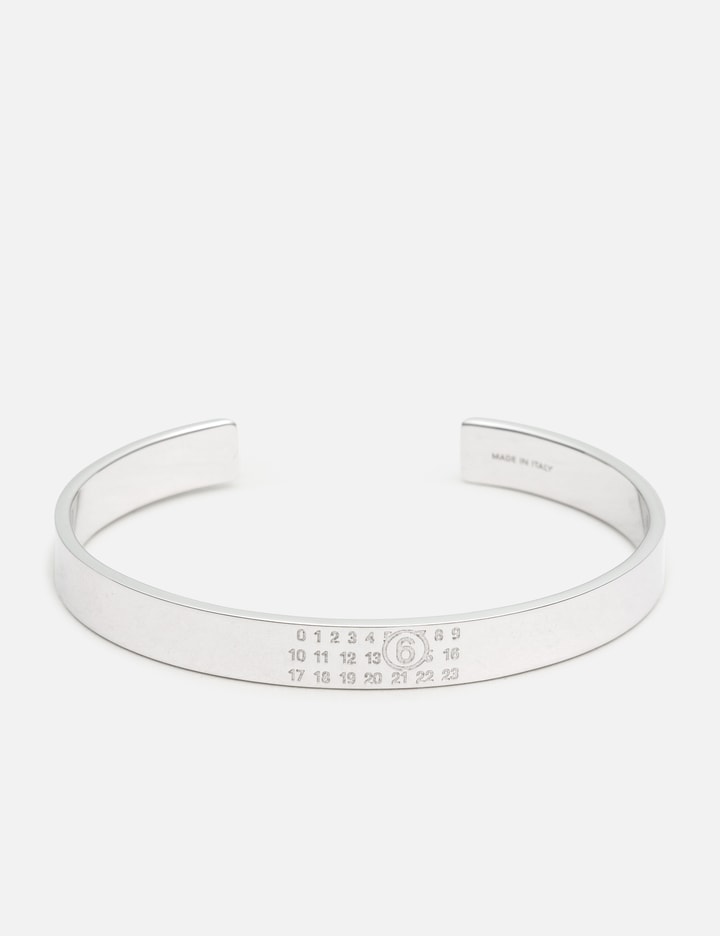 MM6 Maison Margiela Numeric Minimal Signature Cuff Bracelet